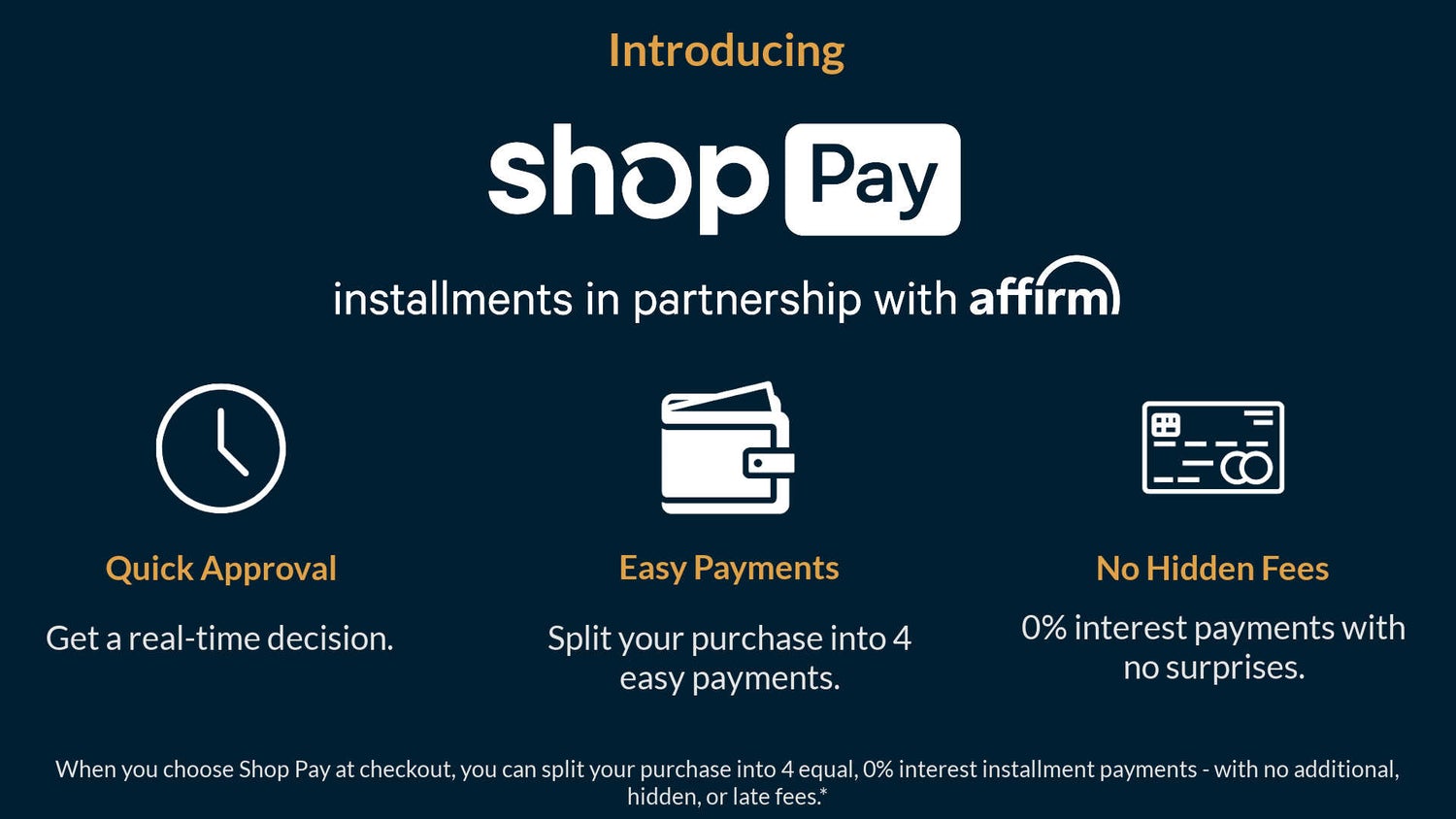 ShopPay / Affirm