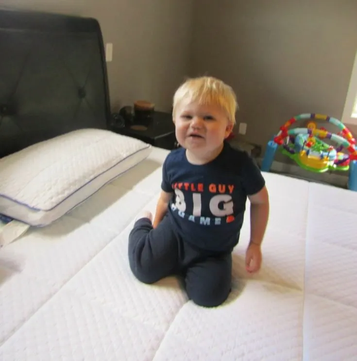 My nephew on Nectar mattress